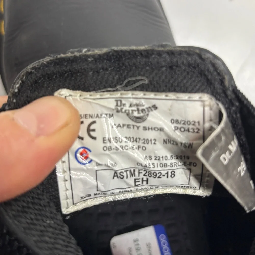 Dr. Martens 2976 slip-resistant Chelsea Leather Boots women’s size 6 men’s 7 - Picture 10 of 11